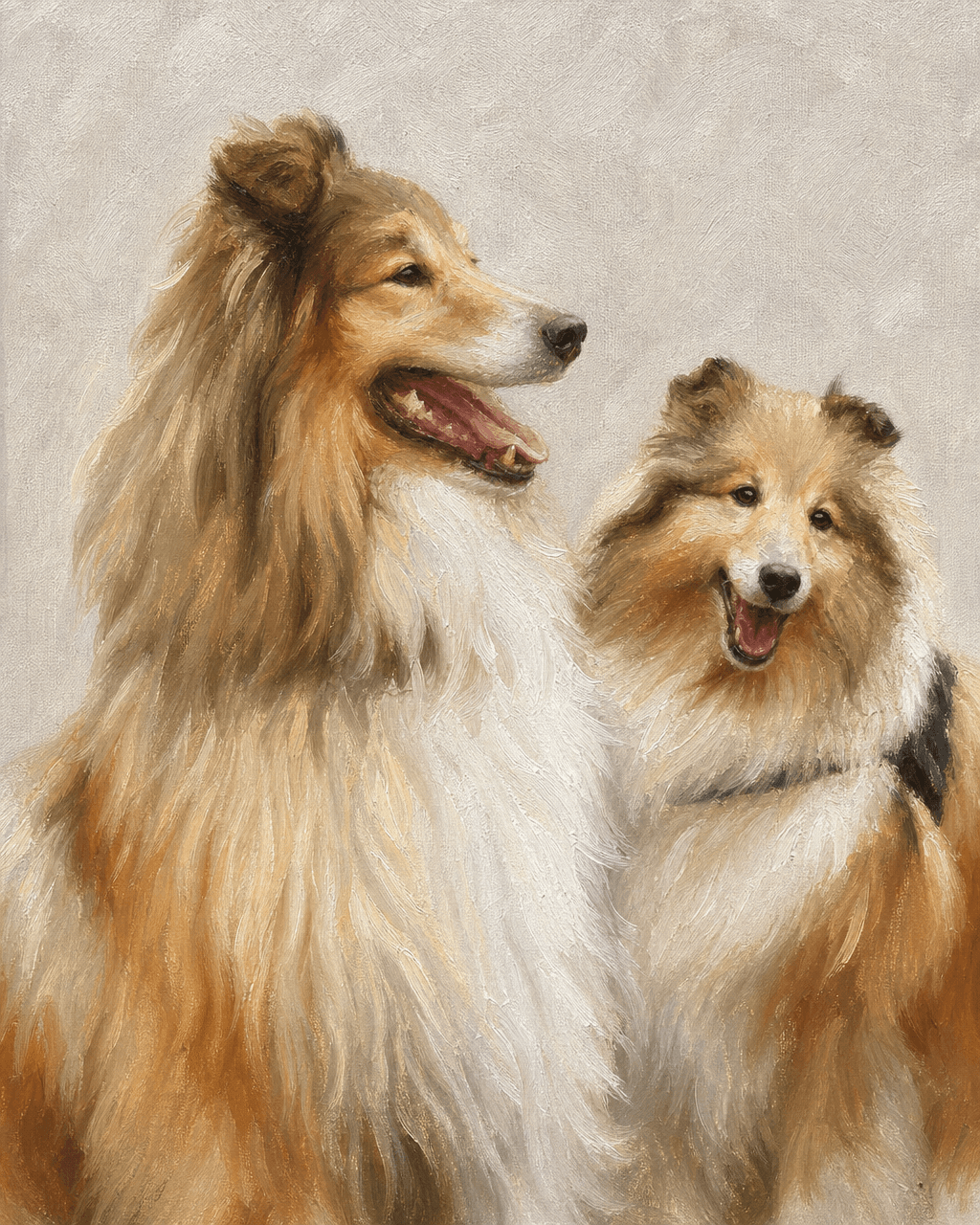 Classic Oil Portrait custom pet portrait example