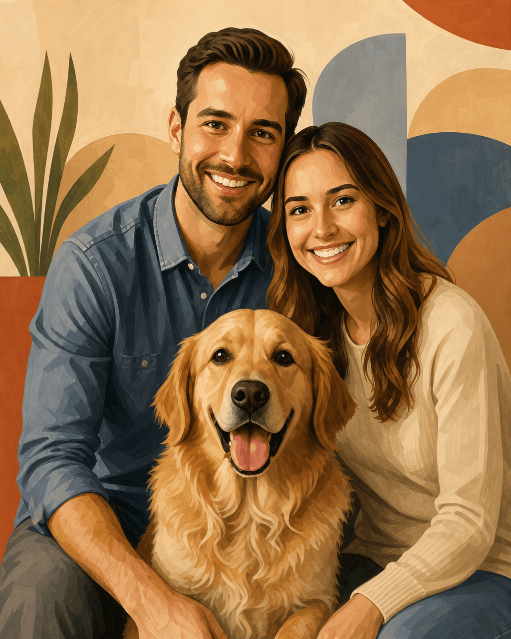 Mid-Century Modern people portrait